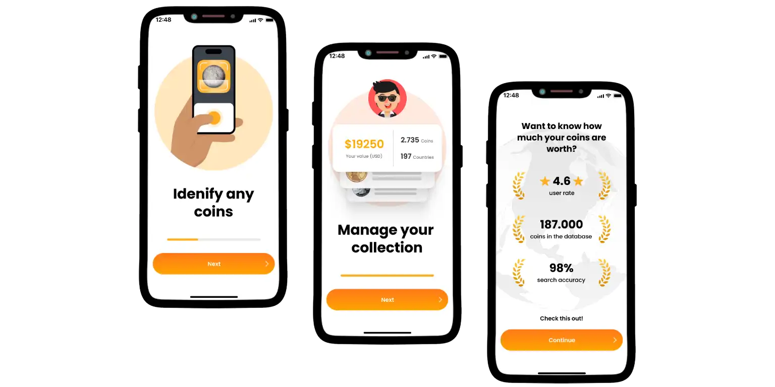 The Coin ID Scanner promo photo.